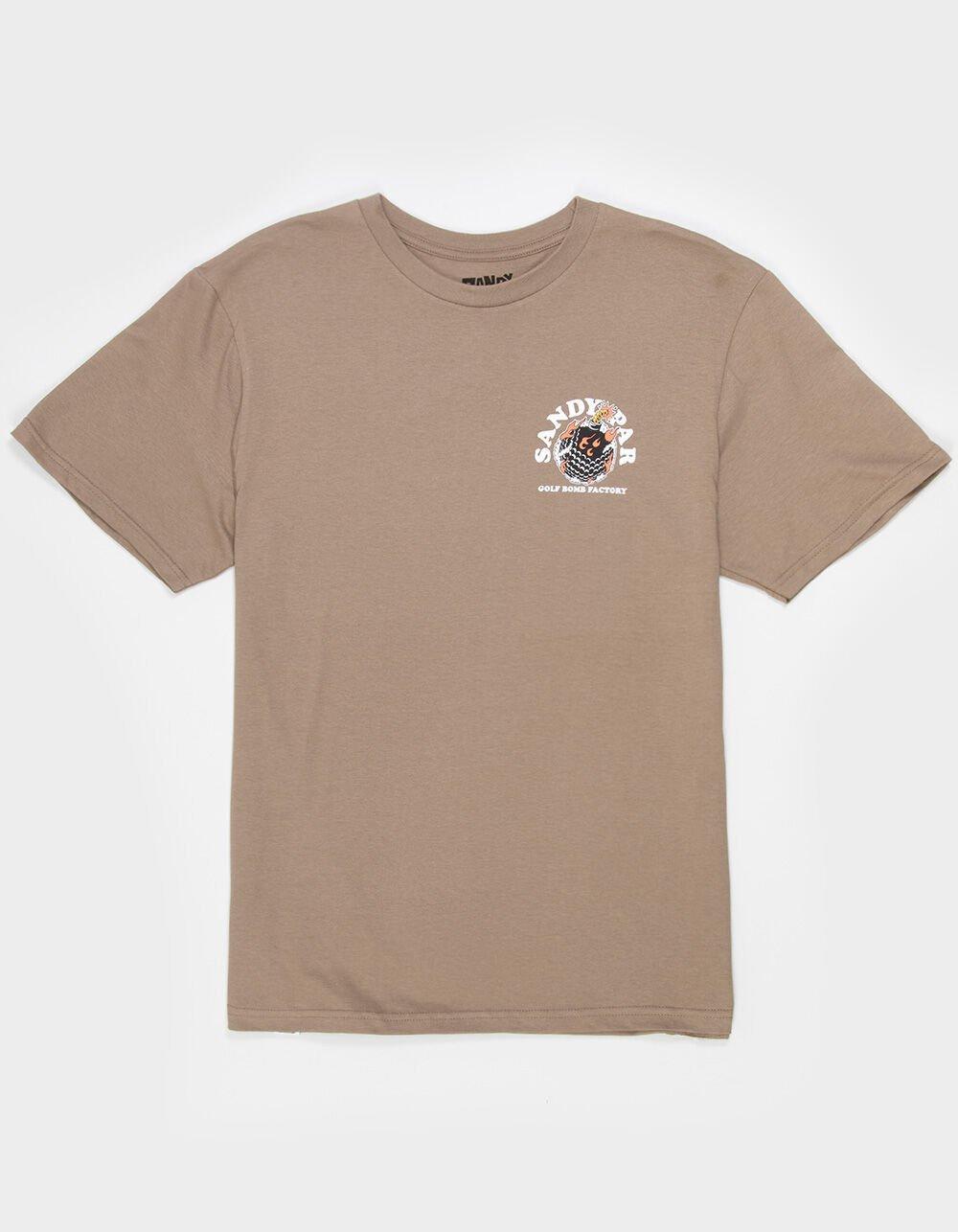 SANDY PAR Golf Bomb Factory Mens Tee - BROWN Product Image