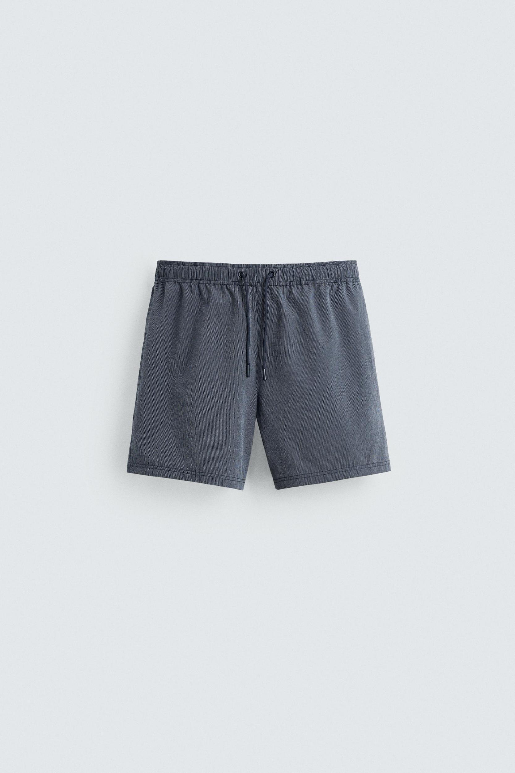 STRIPED MID-LENGTH SWIMSUIT Product Image