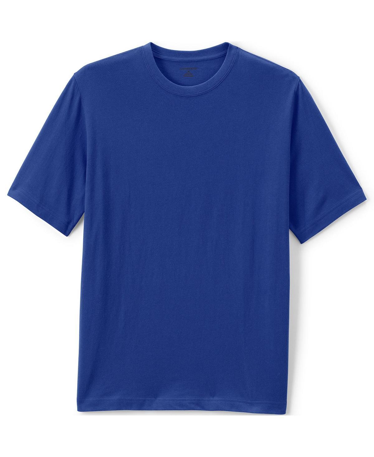 Men's Lands' End Essential Short Sleeve School Uniform T-shirt, Size: Small, Classic Blue Product Image