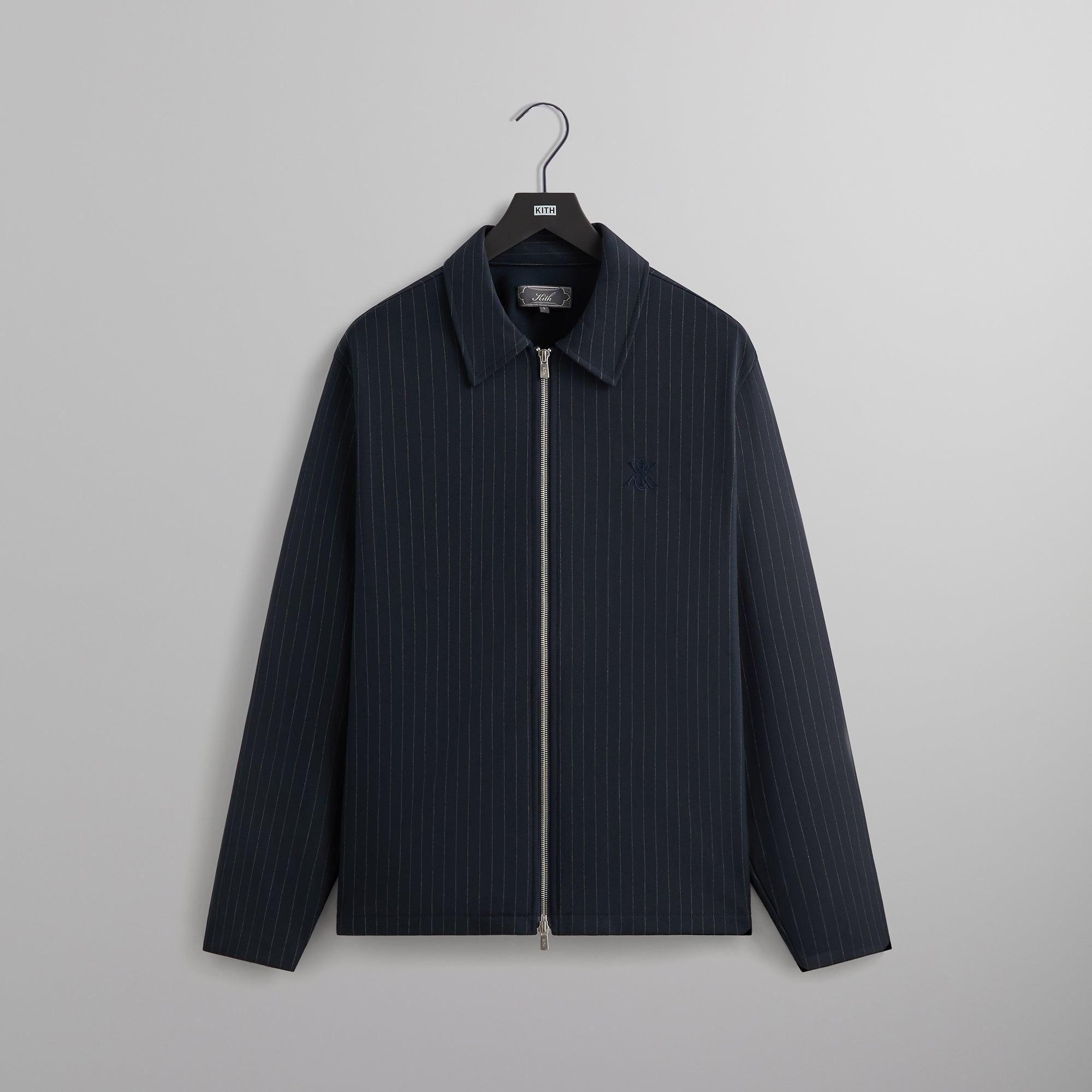 Kith Double Weave Full Zip Coaches Jacket - Nocturnal Male Product Image