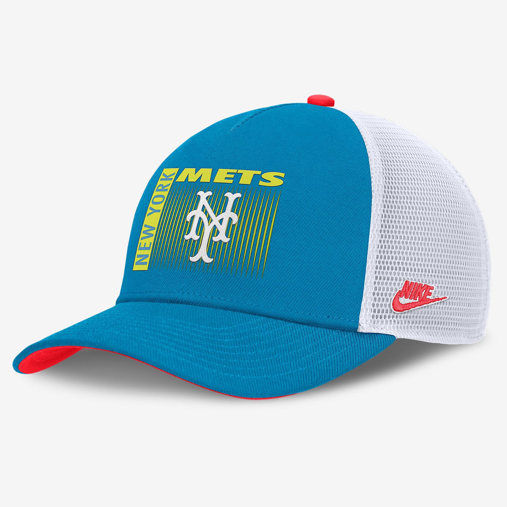 Boston Red Sox Neon 90s Rise Men's Nike Dri-FIT MLB Trucker Adjustable Hat Product Image
