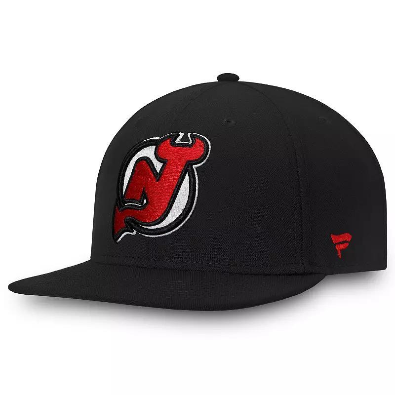 Mens Fanatics Black New Jersey Devils Core Fitted Hat Product Image