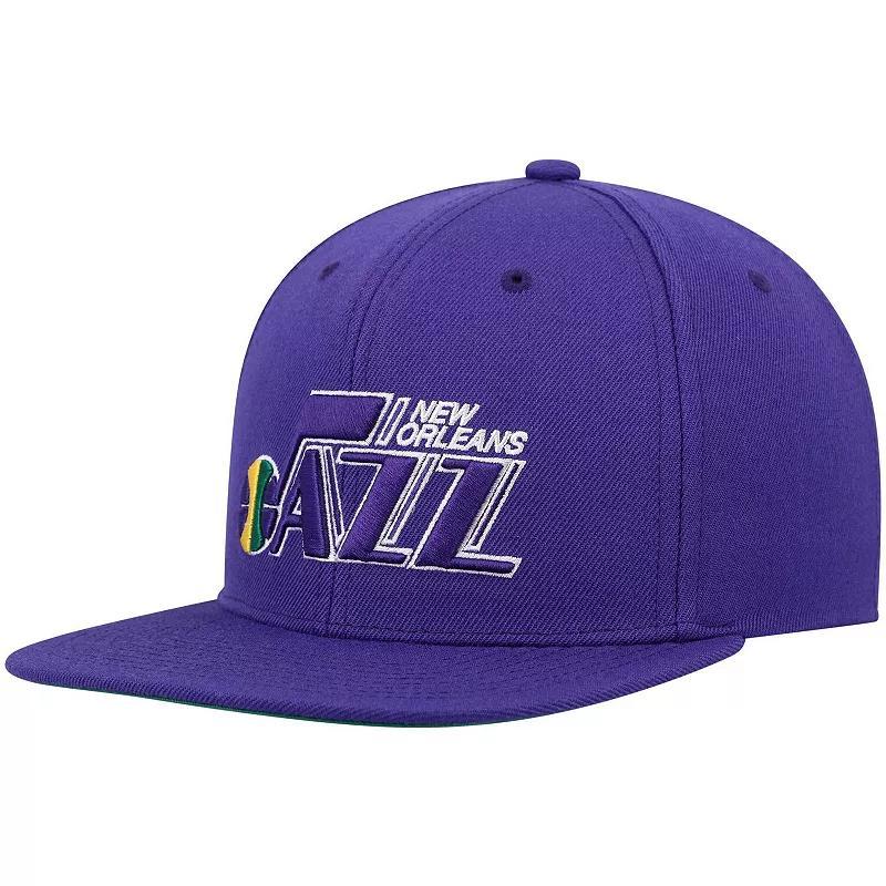 Mens Mitchell & Ness /Black Portland Trail Blazers Hardwood Classics Team Two-Tone 2.0 Snapback Hat Product Image