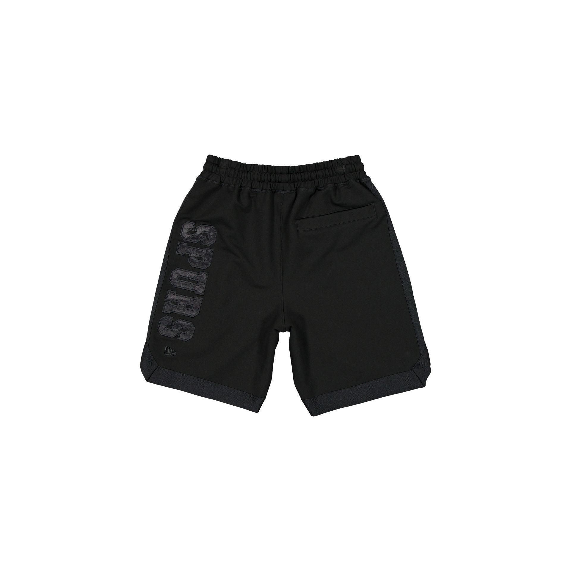 San Antonio Spurs Black on Black Logo Select Shorts Male Product Image