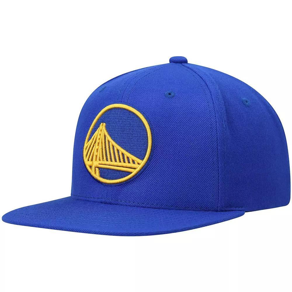 Mens Mitchell & Ness Royal Golden State Warriors Ground 2.0 Snapback Hat Product Image