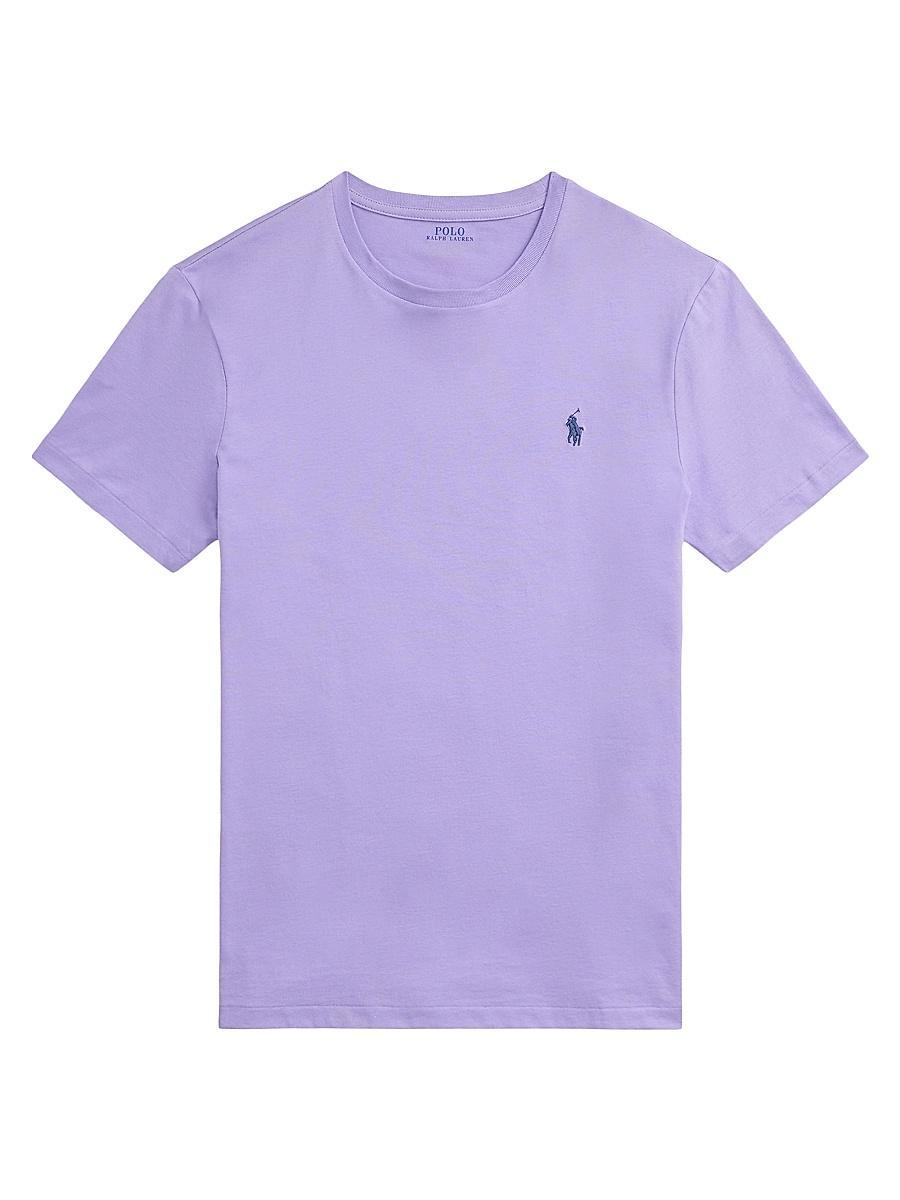 Mens Custom-Slim-Fit Jersey Crewneck T-Shirt Product Image