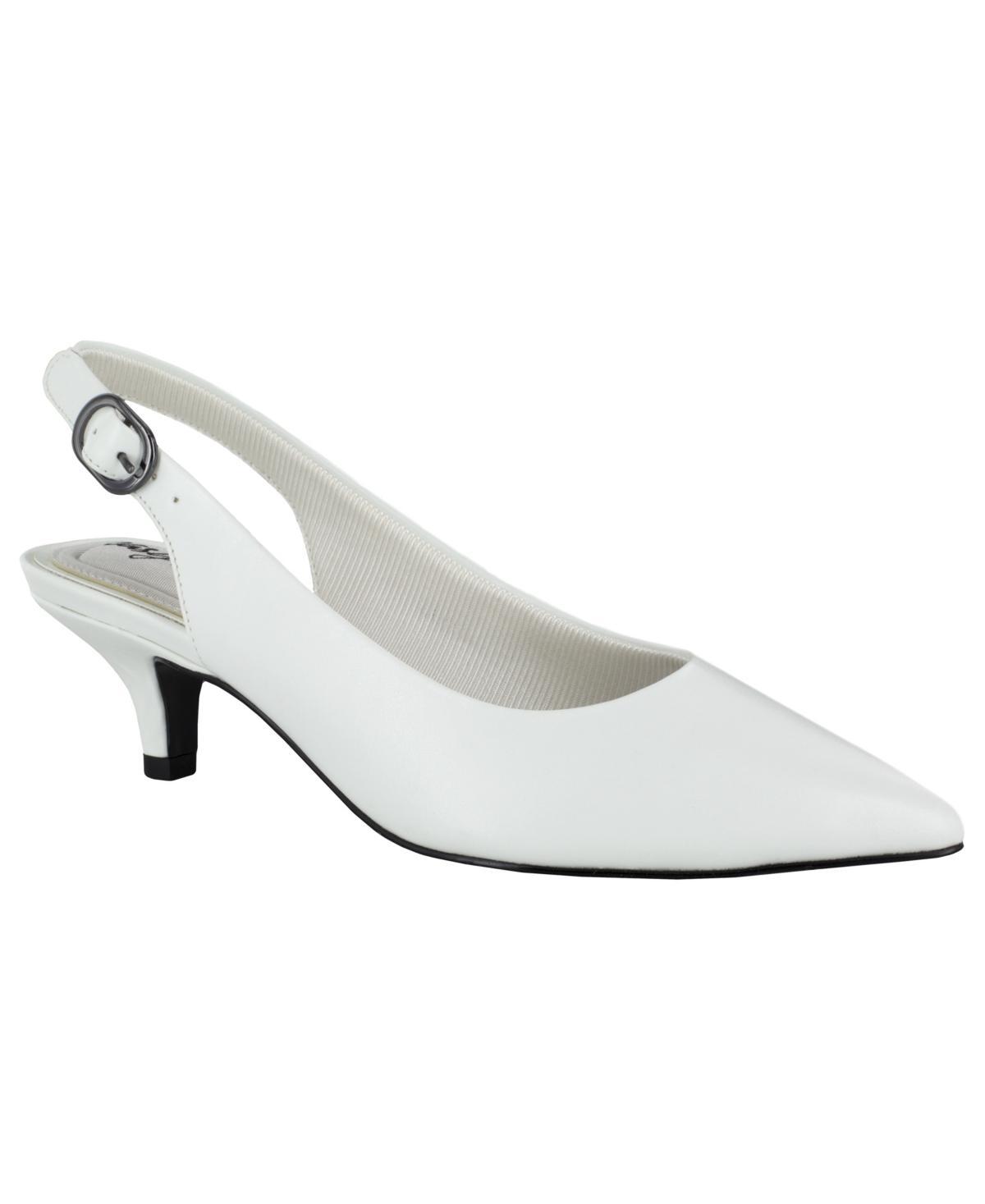 Easy Street Faye Women's Slingback Heels, Size: 6, Black Patent Product Image