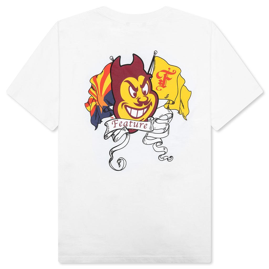 Feature x ASU Flag Tee - White Male Product Image