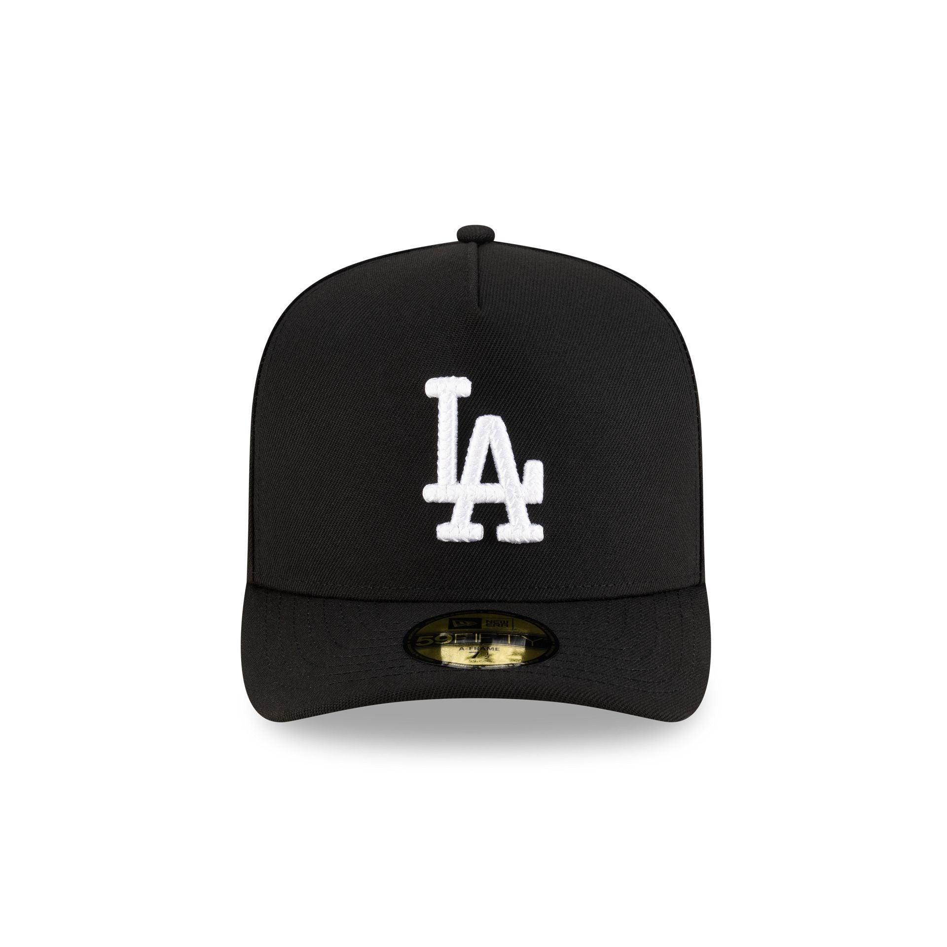 Atlanta Braves Black Script Safety Pin 59FIFTY A-Frame Fitted Hat Male Product Image
