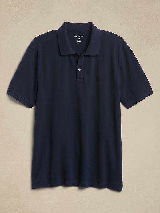 Cotton Monogram Pique Polo Product Image