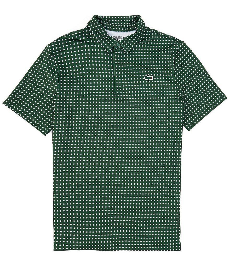 Lacoste Performance Stretch Golf Ball Printed Short Sleeve Polo Shirt Product Image