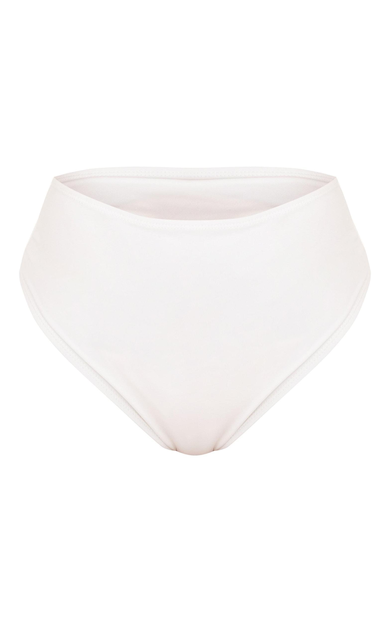 White Mix & Match High Waist Bikini Bottoms Product Image