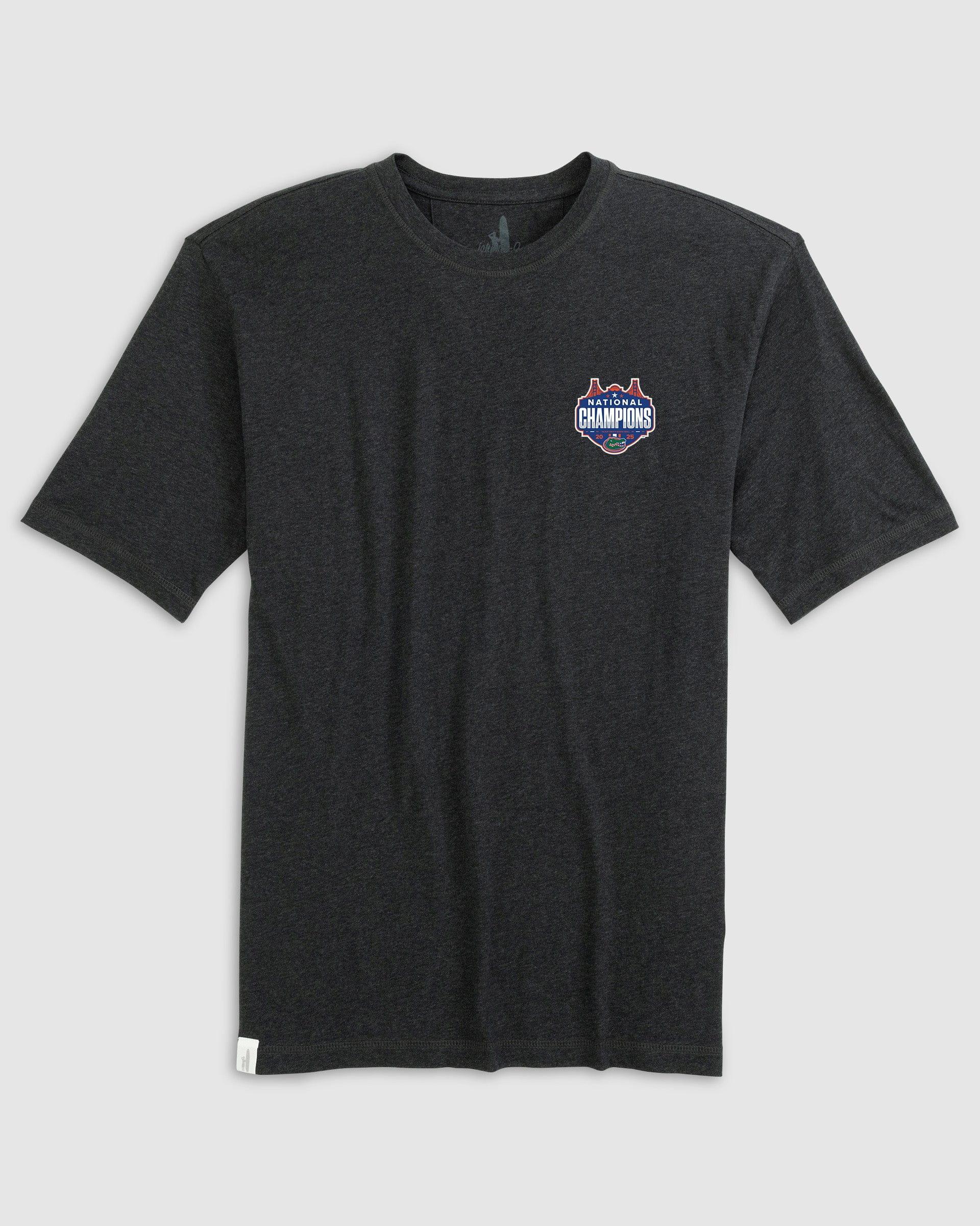 Florida Heathered Spencer T-Shirt - 2025 Men's College Basketball Champions Logo Male Product Image