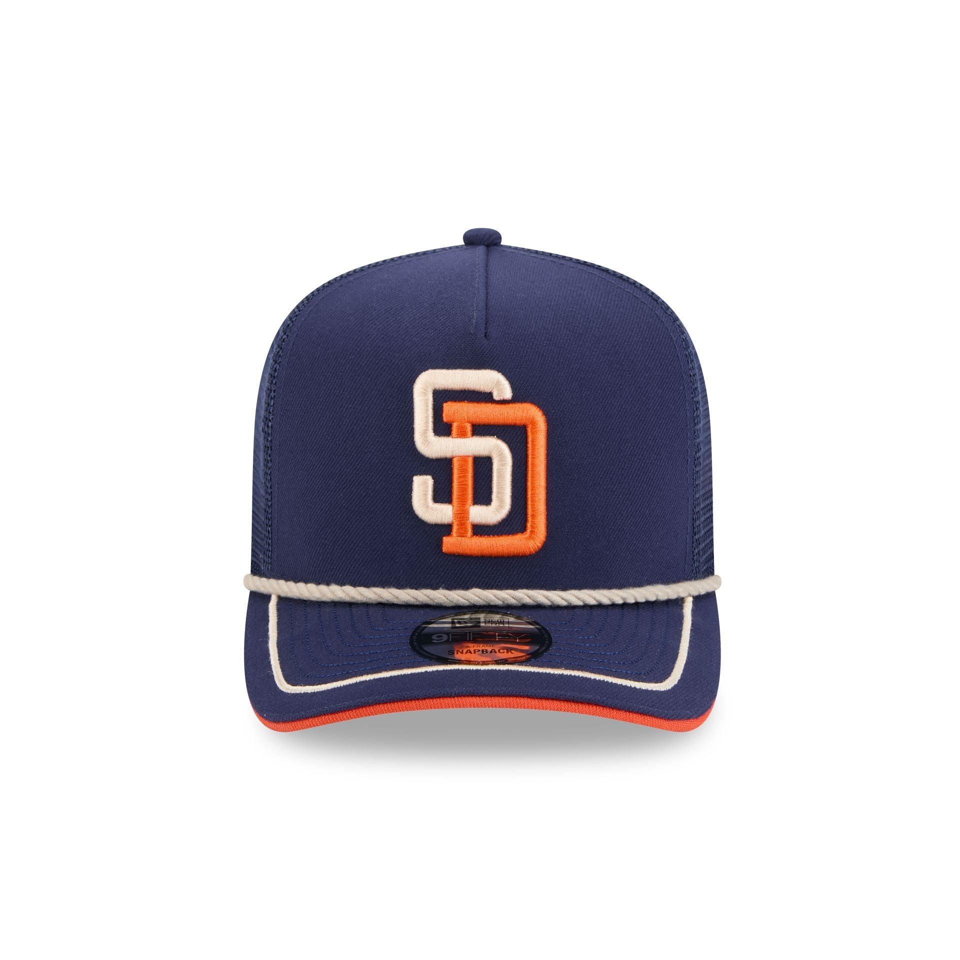 San Diego Padres Vintage Team Rope 9FIFTY A-Frame Trucker Male Product Image