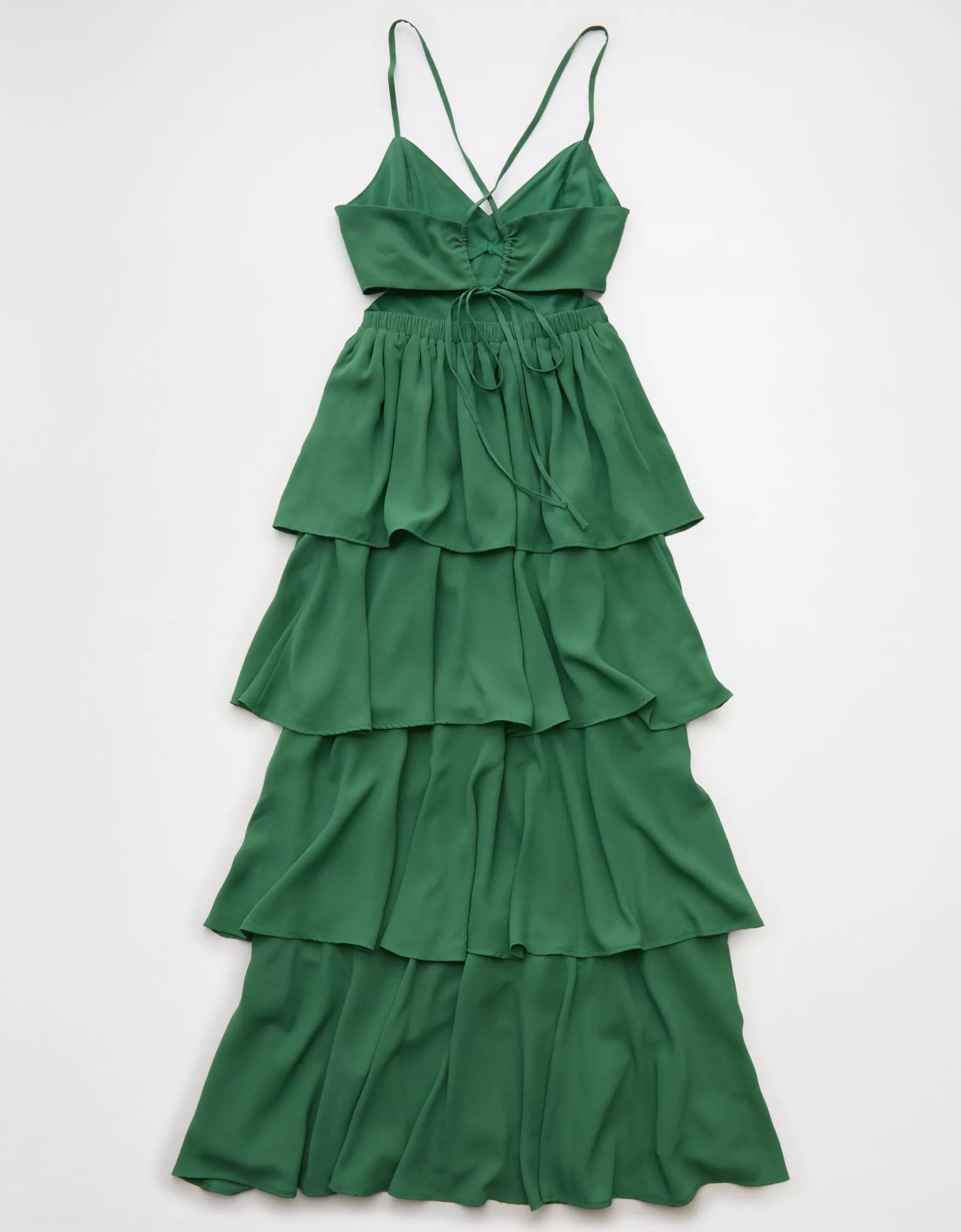 AE Cut-Out Tiered Maxi Dress Women's Product Image