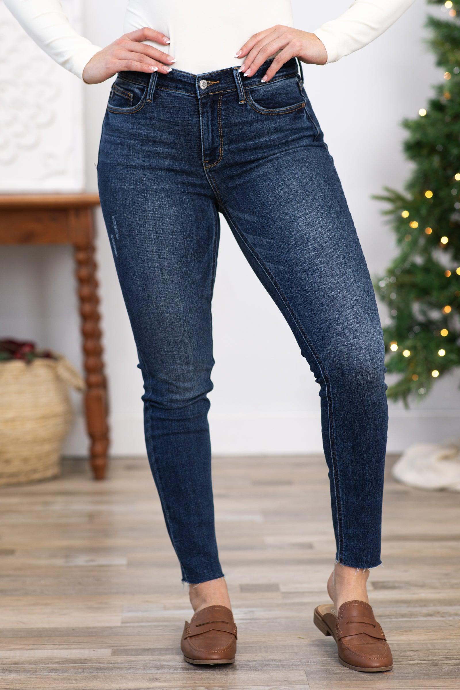 Judy Blue Vintage Dark Wash Skinny Jeans Product Image