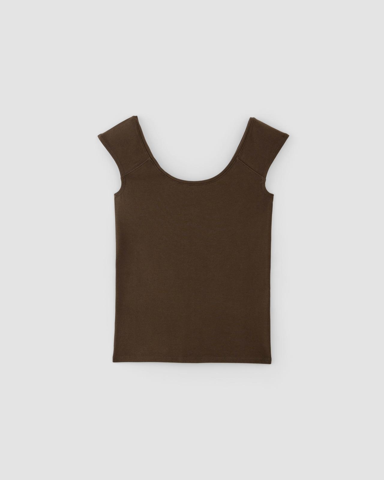 The Supima® Form Cap-Sleeve Tee Product Image
