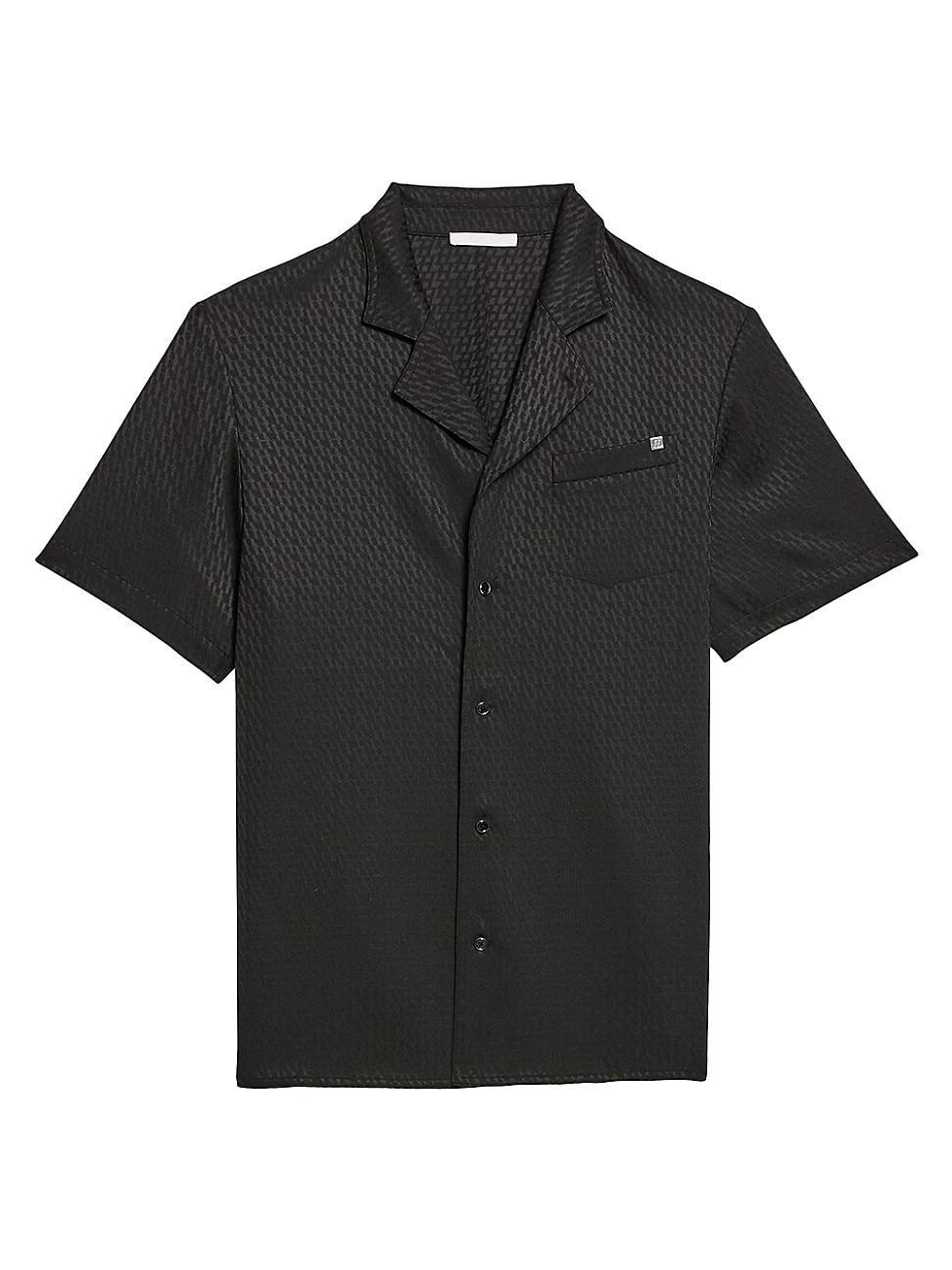 Mens Tonal Monogram Short-Sleeve Shirt Product Image