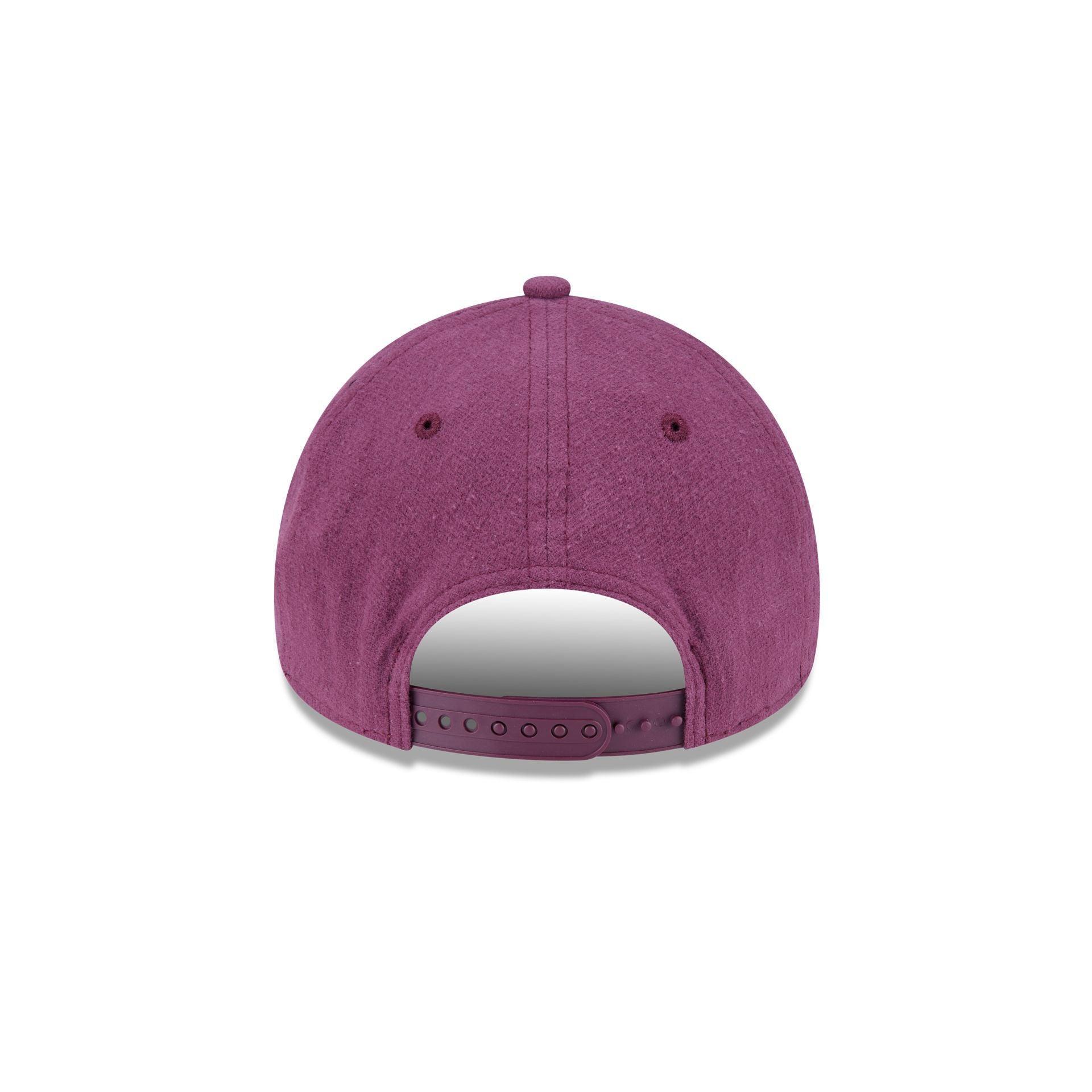 Golden State Warriors Moleskin Crown Maroon 9FORTY A-Frame Snapback Hat Male Product Image