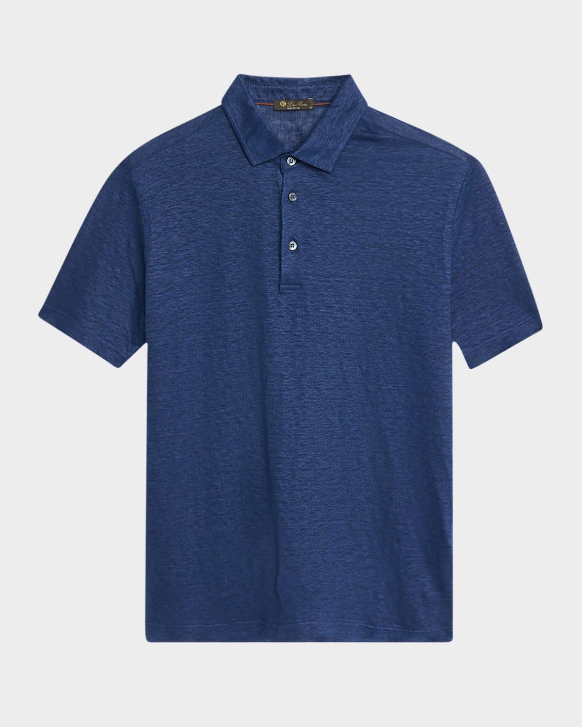 Mens Linen Jersey Dublon Polo Shirt Product Image