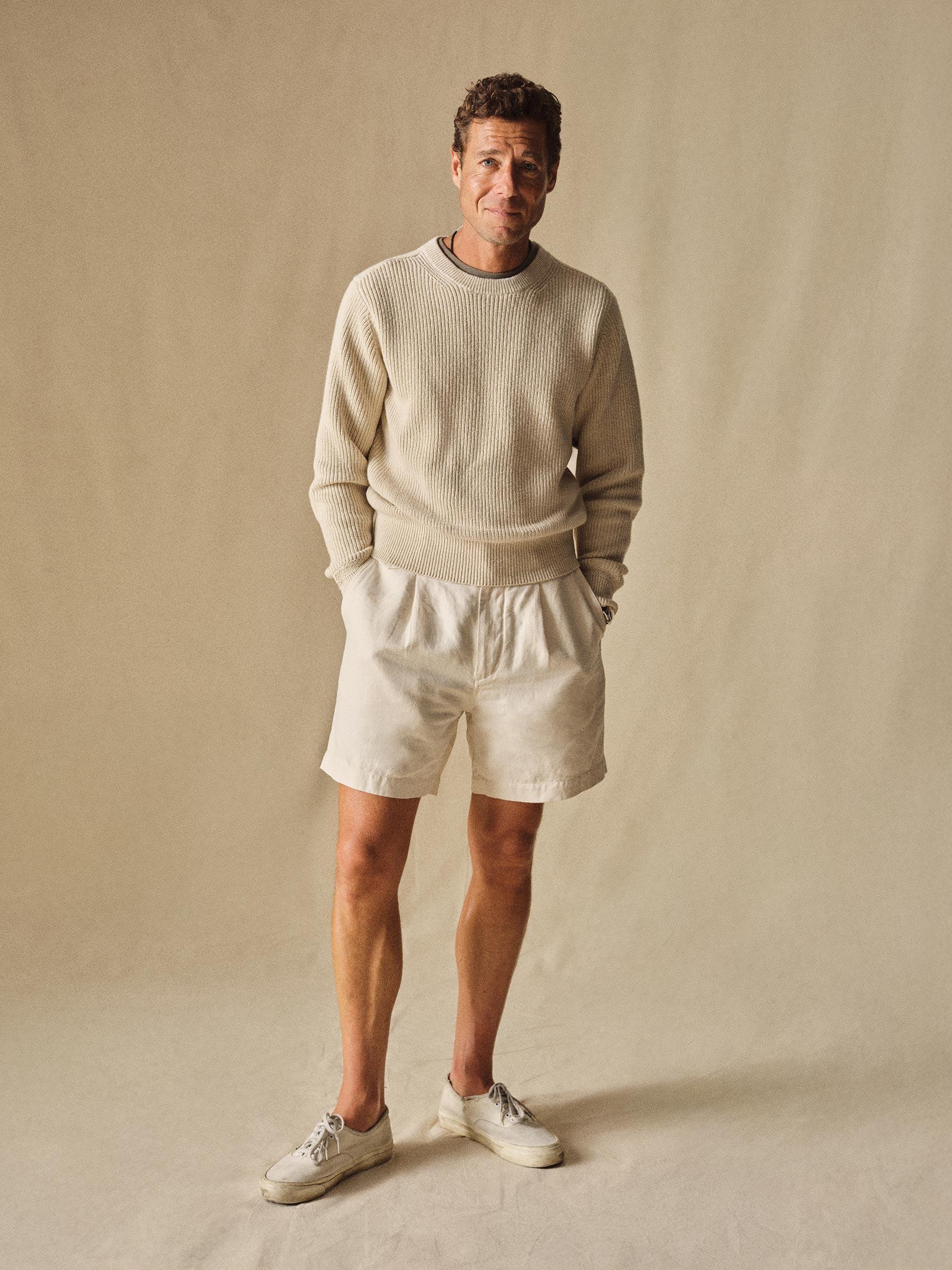 Cement Seafarer Cotton Rib Crew Product Image