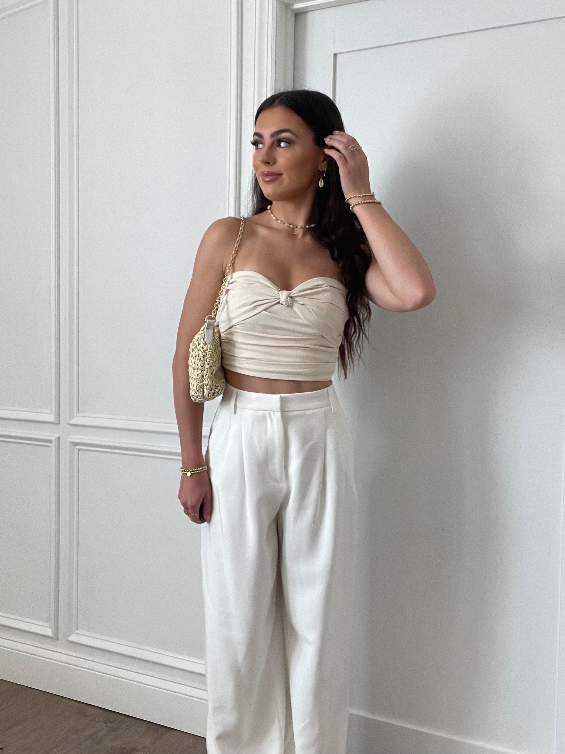 Descano Knotted Tube Top | FINAL SALE Product Image