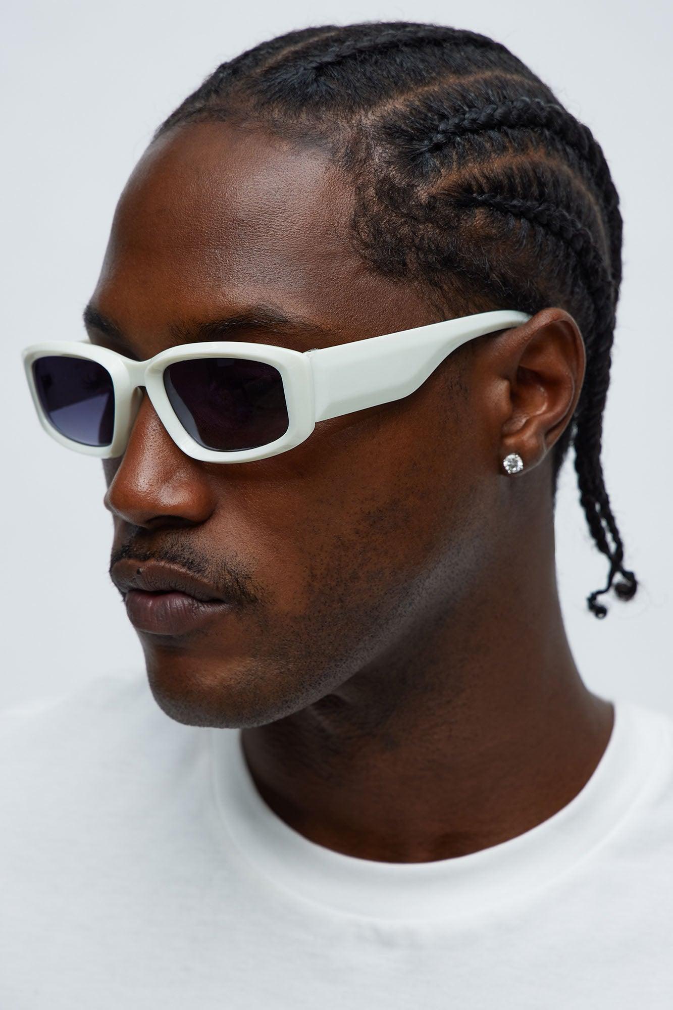 Puffed Up Sunglasses - White Male Product Image