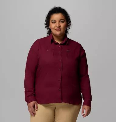 Columbia Women's Silver Ridge Utility Long Sleeve Shirt - Plus Size- Product Image