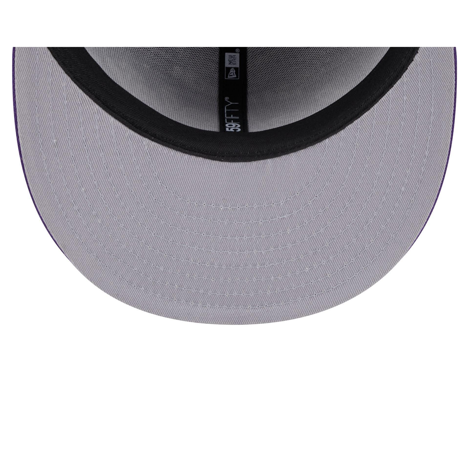 Los Angeles Lakers Script Sided 59FIFTY Fitted Hat Male Product Image