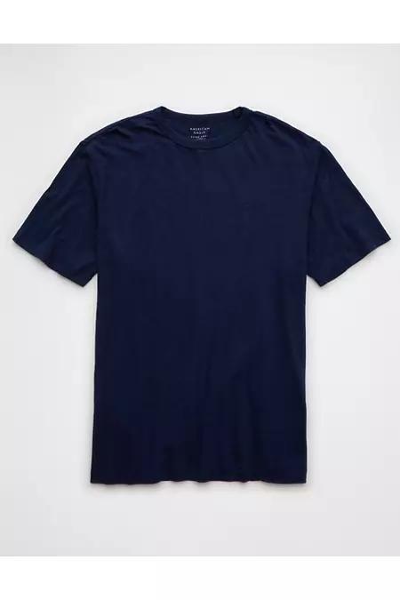 Reversed Crown Tee. Navy/ Tamarind. Male Product Image