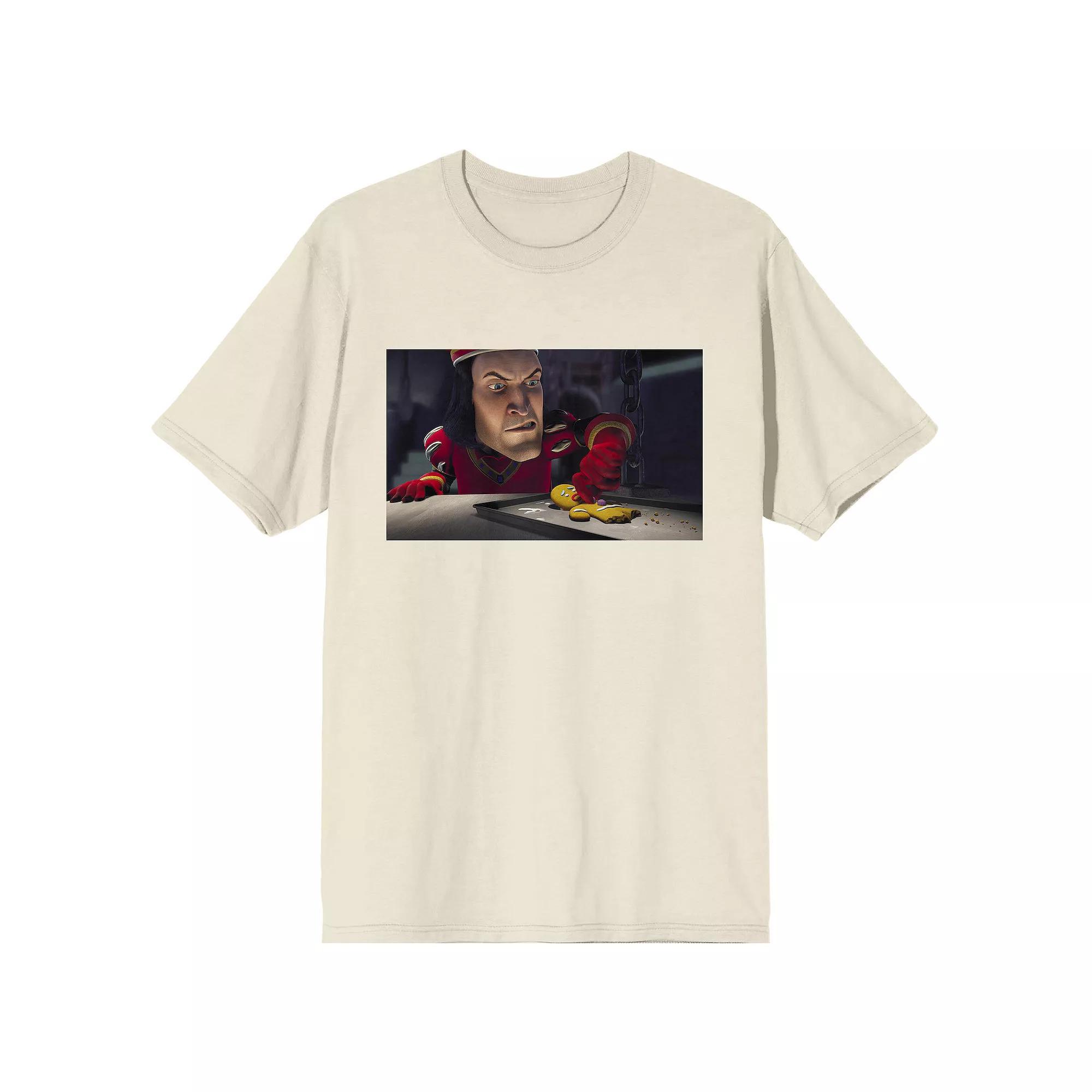 Men's Shrek Lord Farquaad Screen Short Sleeve Graphic Tee, Size: Medium, Off White Product Image