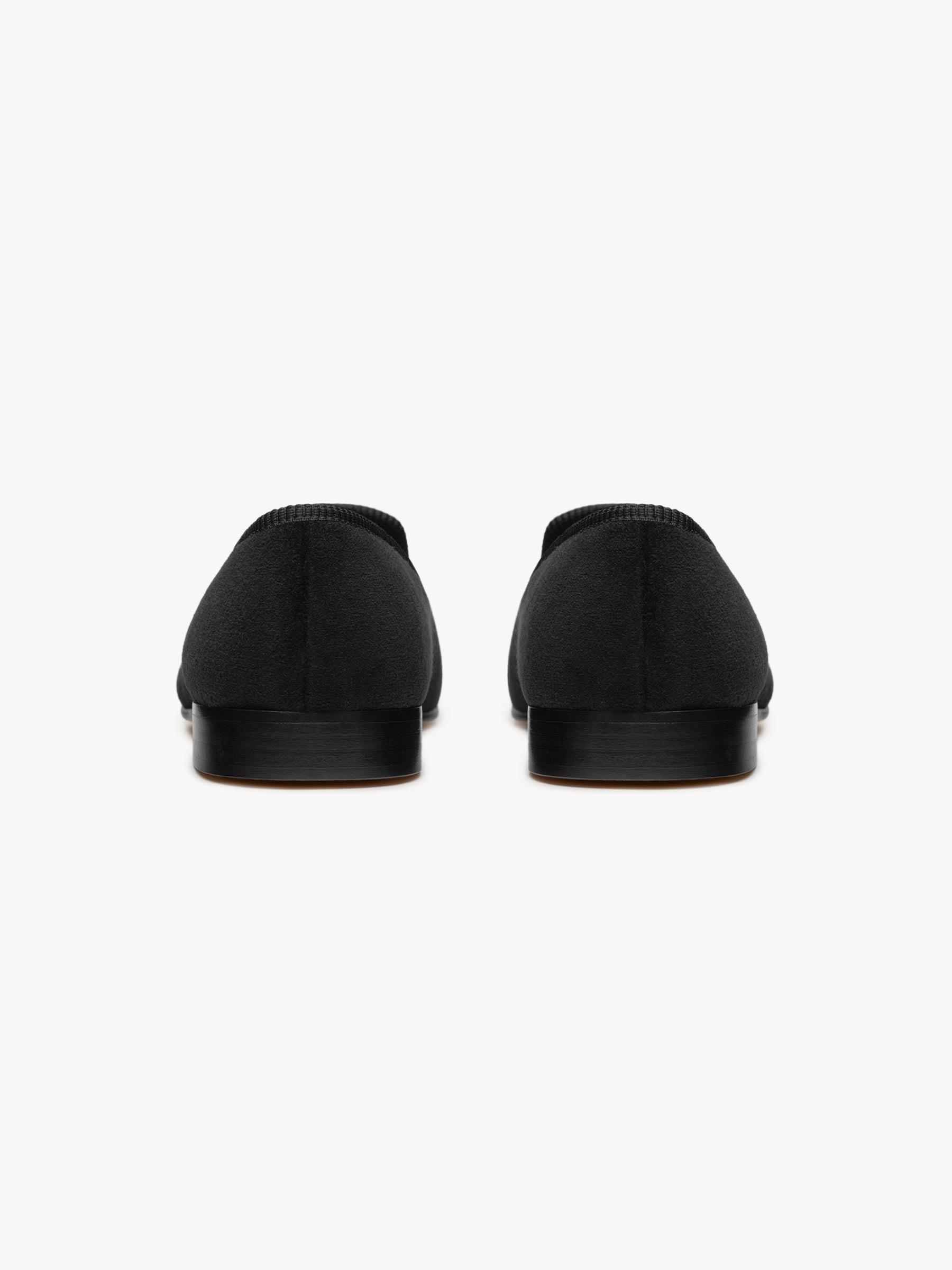 Black Sanders x Buck Mason Velvet Wholecut Loafer Product Image
