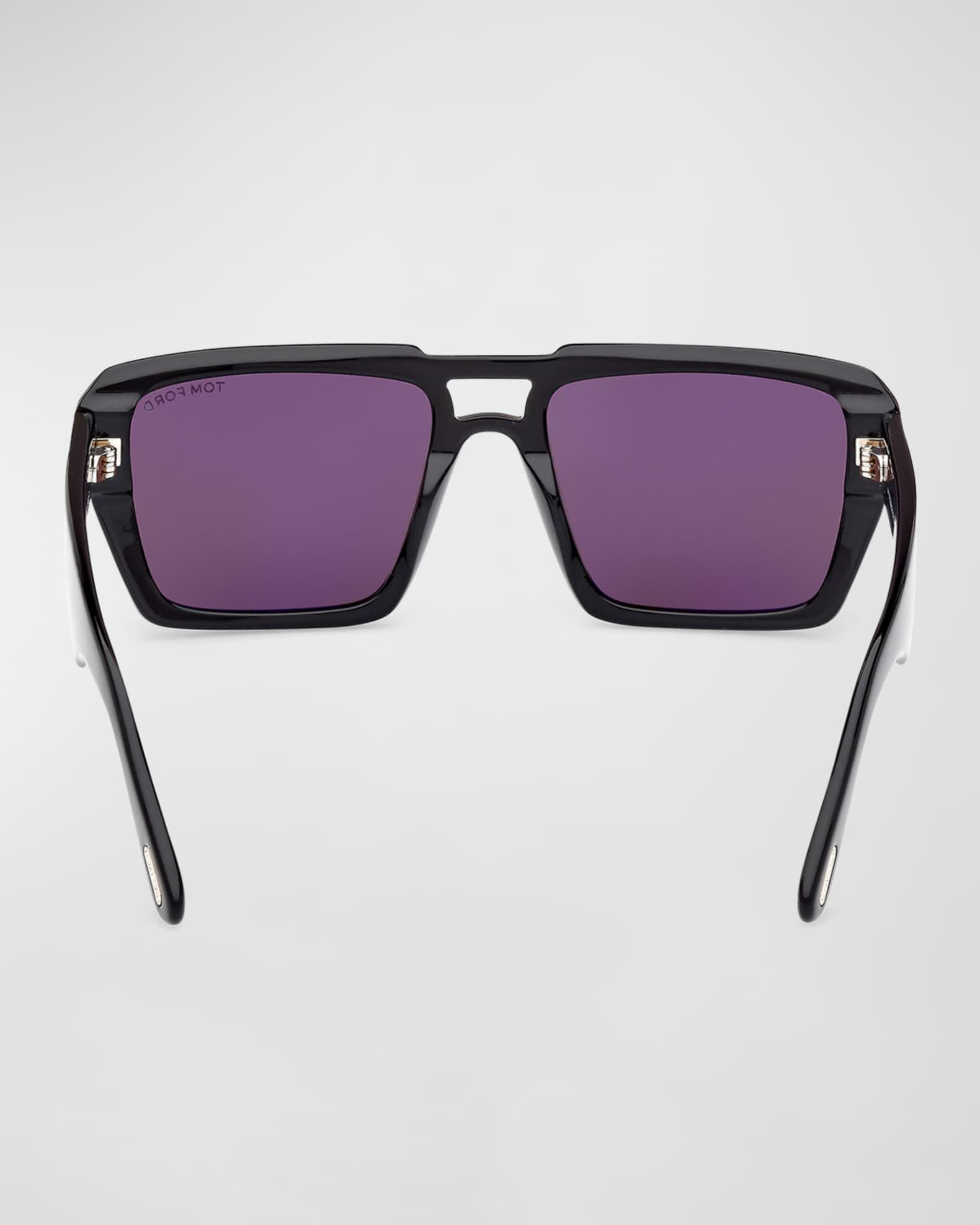 Men's Redford Acetate Rectangle Sunglasses Product Image