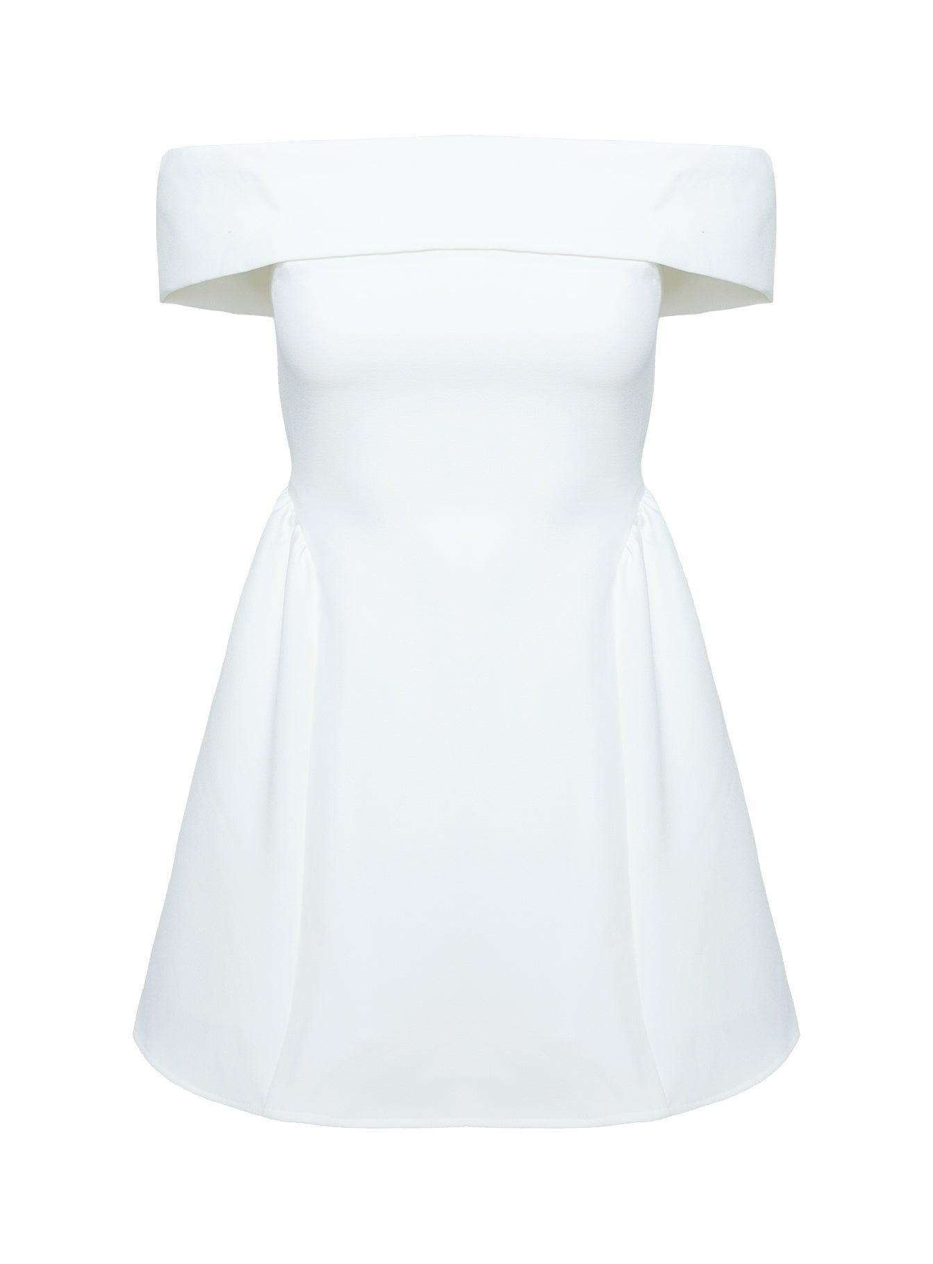 Main Character Strapless Mini Dress White Product Image