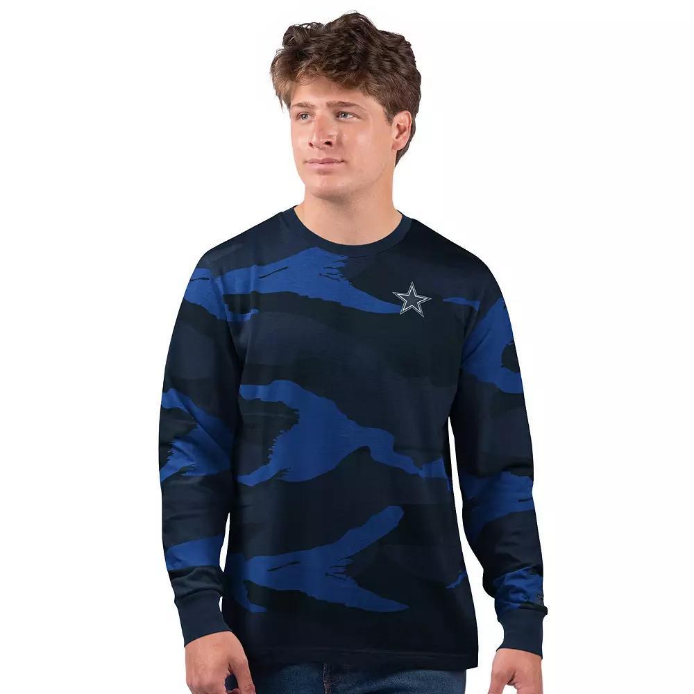 Men's Starter Navy Chicago Bears Thursday Night Gridiron Long Sleeve T-Shirt, Size: 5XL, Blue Product Image