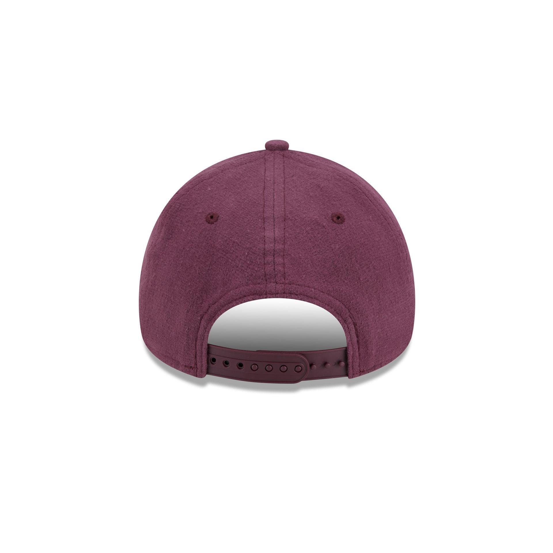 Golden State Warriors Moleskin Crown Maroon 9FORTY A-Frame Snapback Hat Male Product Image