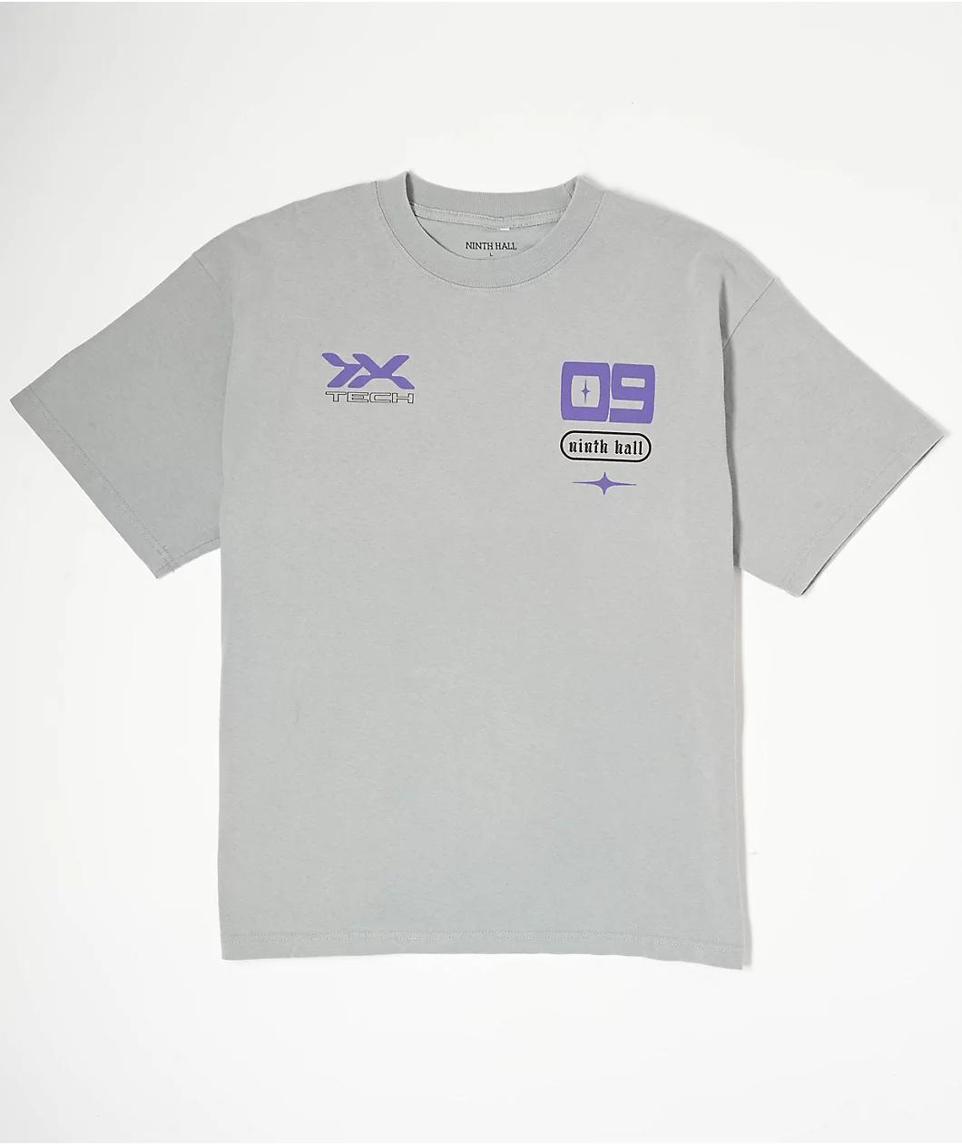 Ninth Hall Import Nights Vintage Grey T-Shirt Product Image