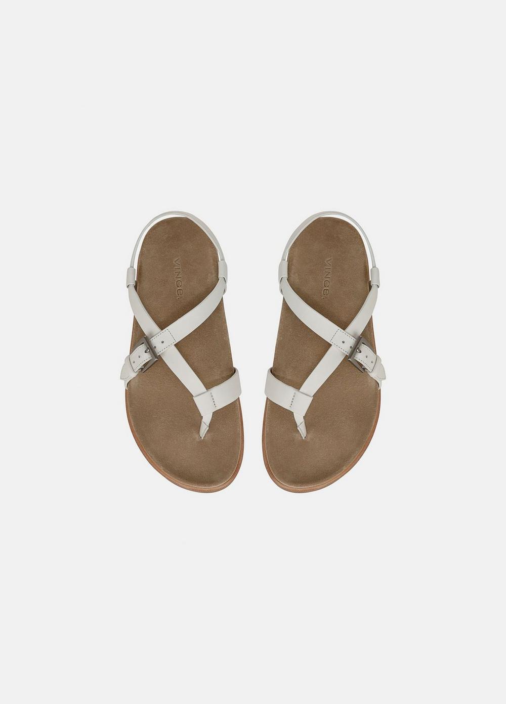 Womens Franca Leather Sandal, Milk, Size 9 Vince Product Image