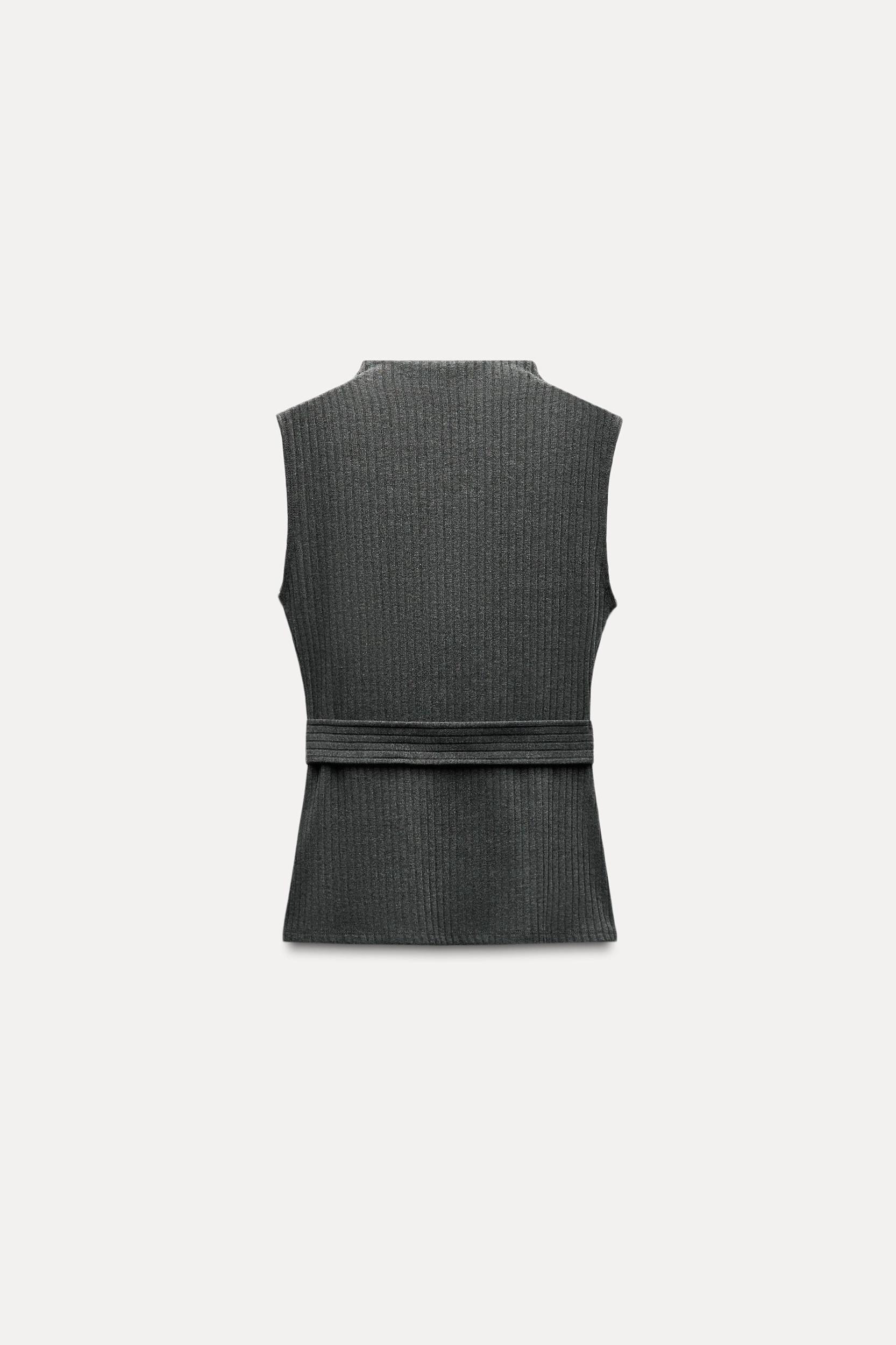BELTED RIB TOP Product Image