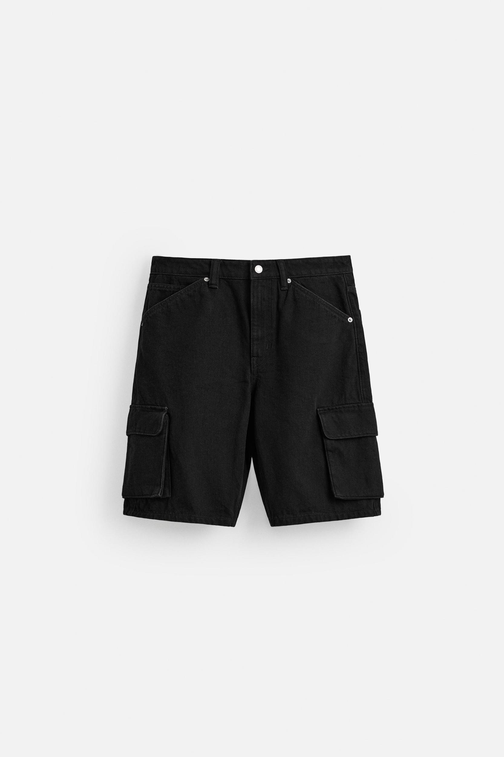DENIM CARGO SHORTS Product Image