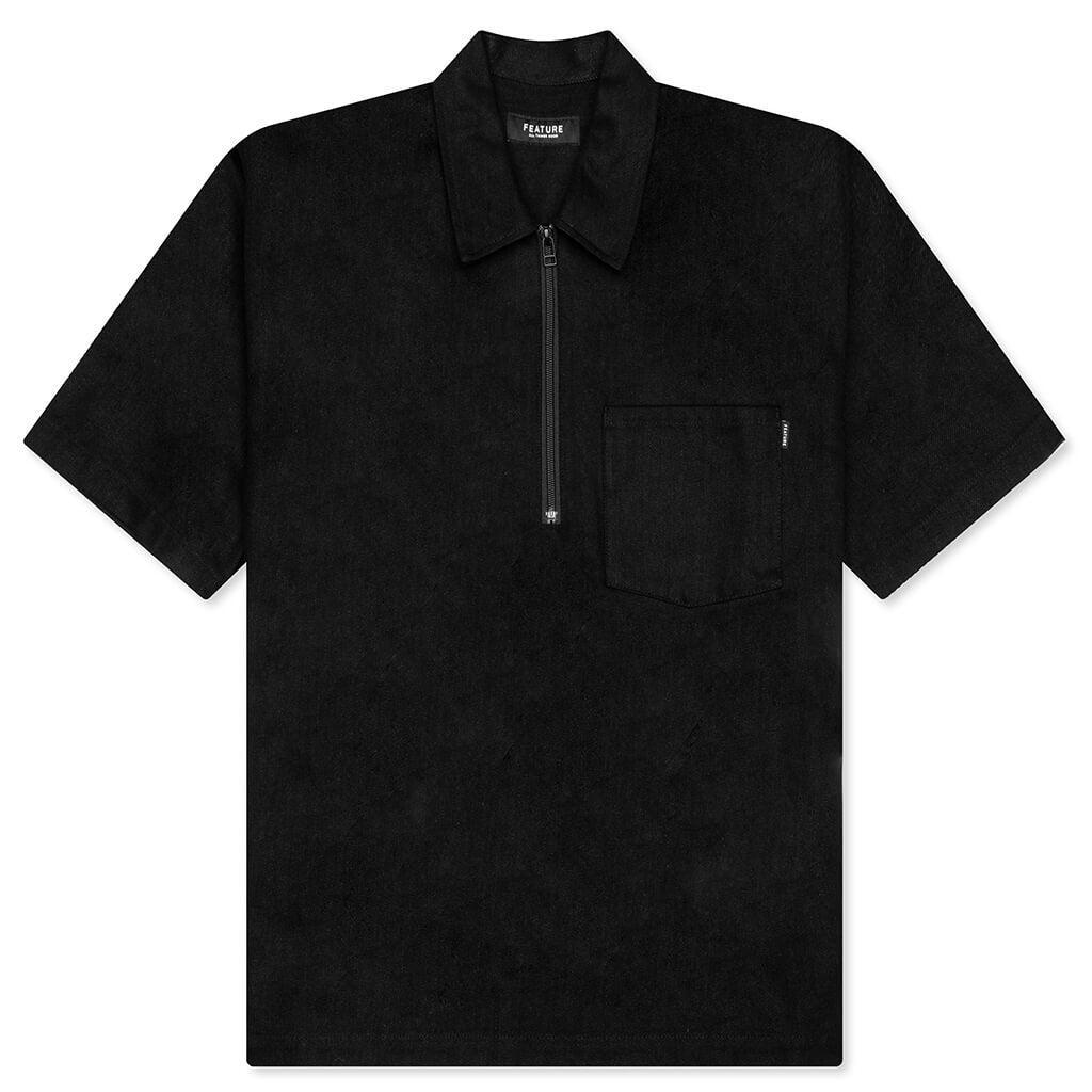 Smith 3/4 Zip Shirt - Black Male Product Image