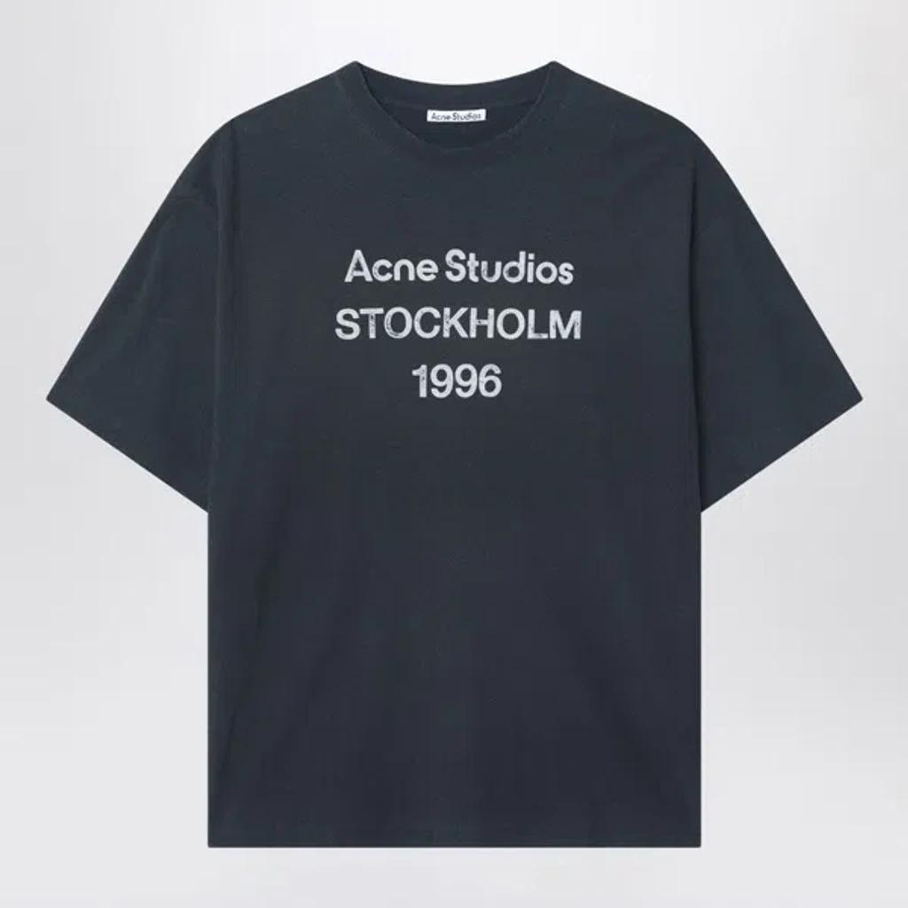 ACNE STUDIOS Graphic-print Cotton T-shirt In Black Product Image
