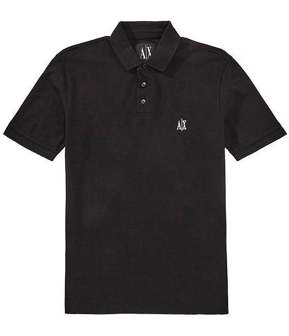Armani Exchange Icon Chest Logo Short Sleeve Polo Shirt Product Image