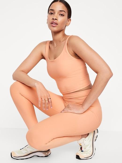High-Waisted PowerSoft Rib Leggings Product Image