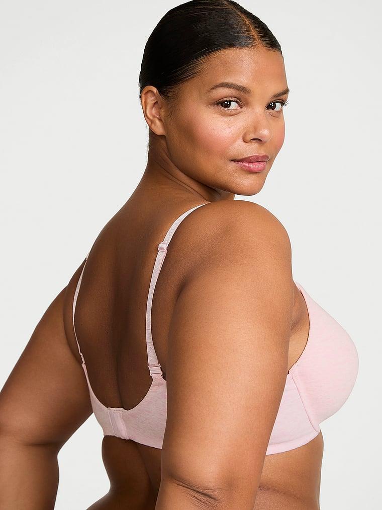 Cotton Logo Hardware Lightly Lined Full-Coverage Bra Product Image