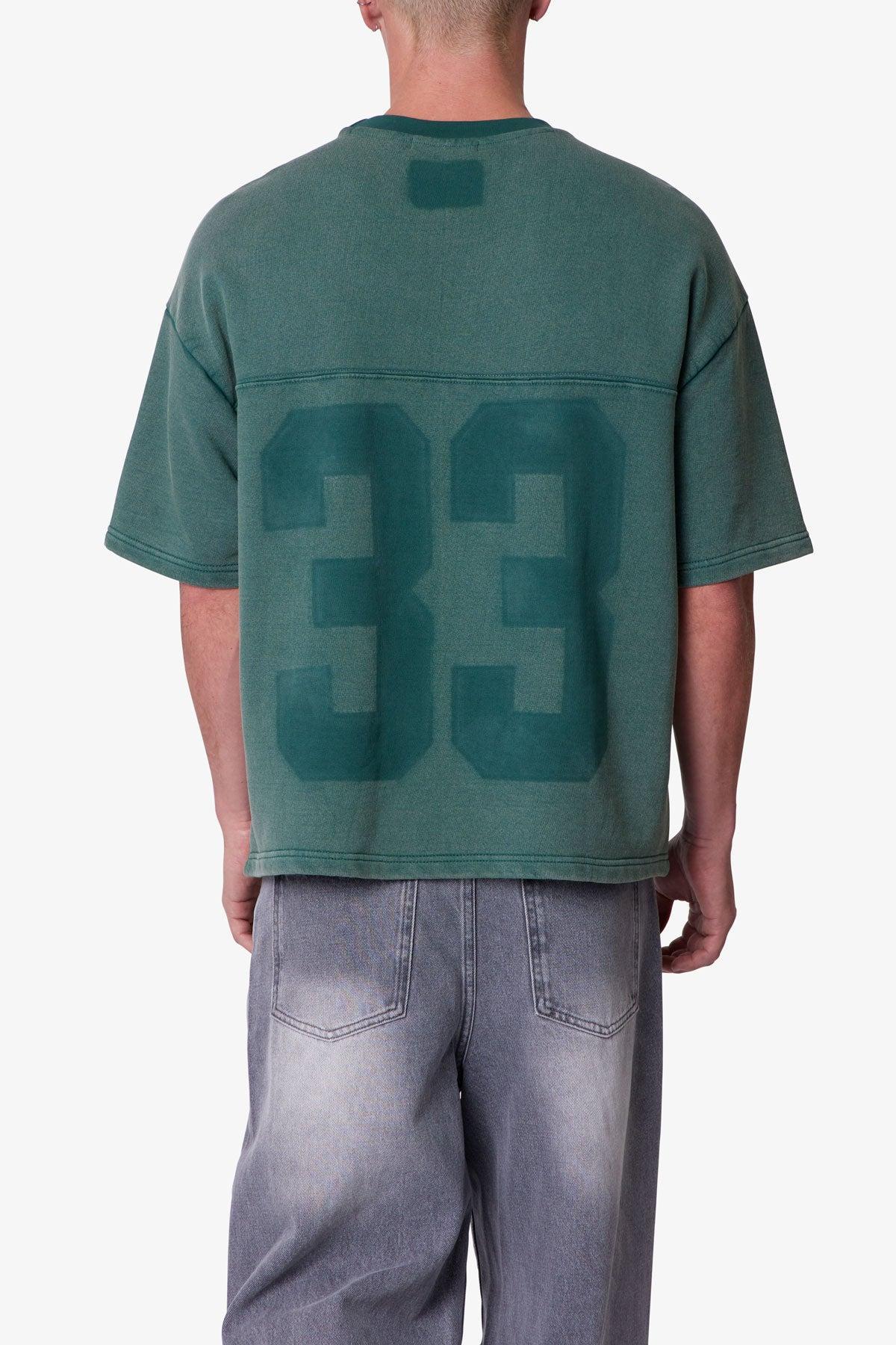 Vintage Raglan Terry Jersey Shirt - Green Product Image