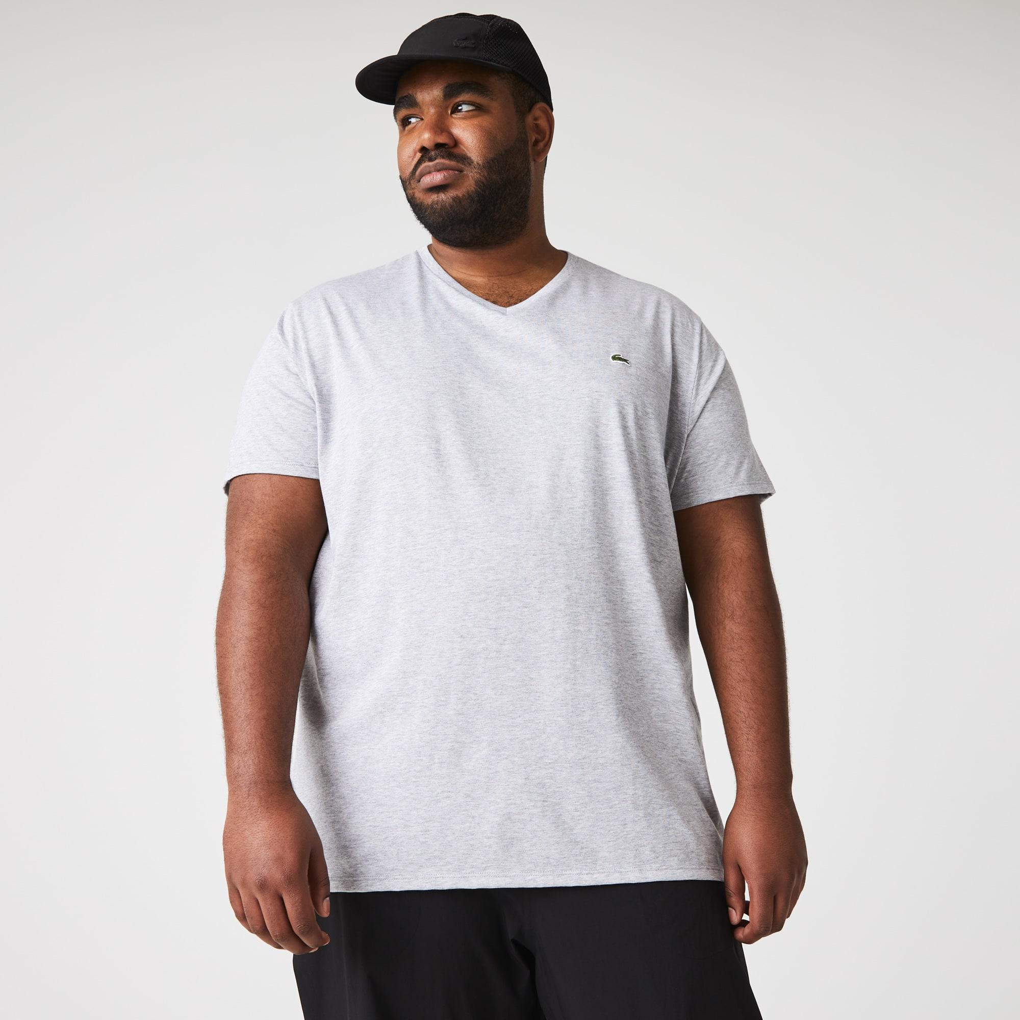Lightweight Cotton Pima V Neck T-shirt Product Image