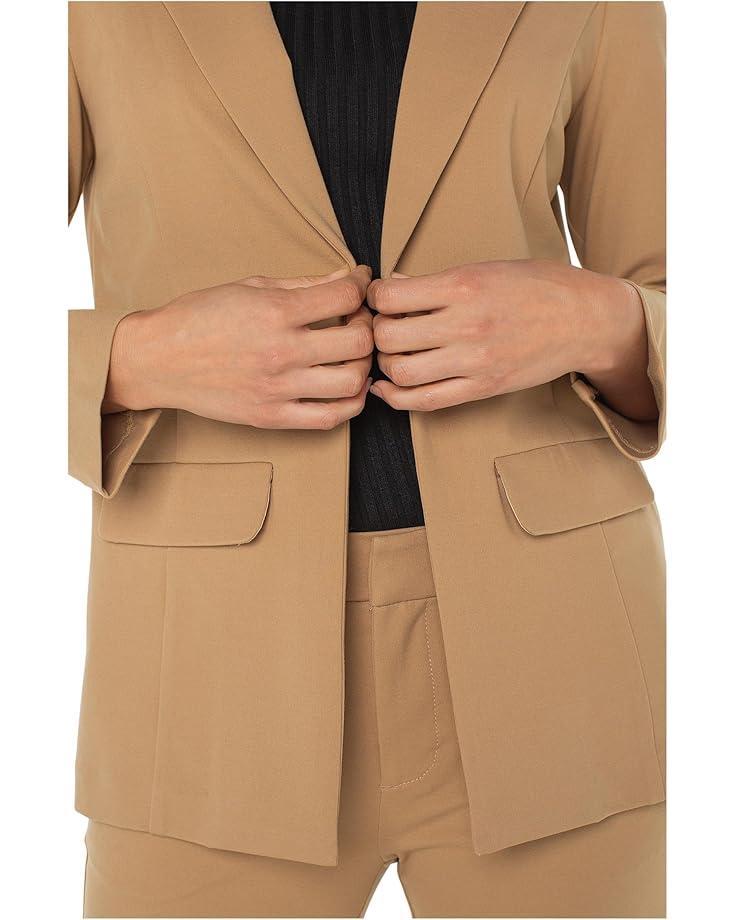 Fitted Blazer Soft Touch Twill Product Image