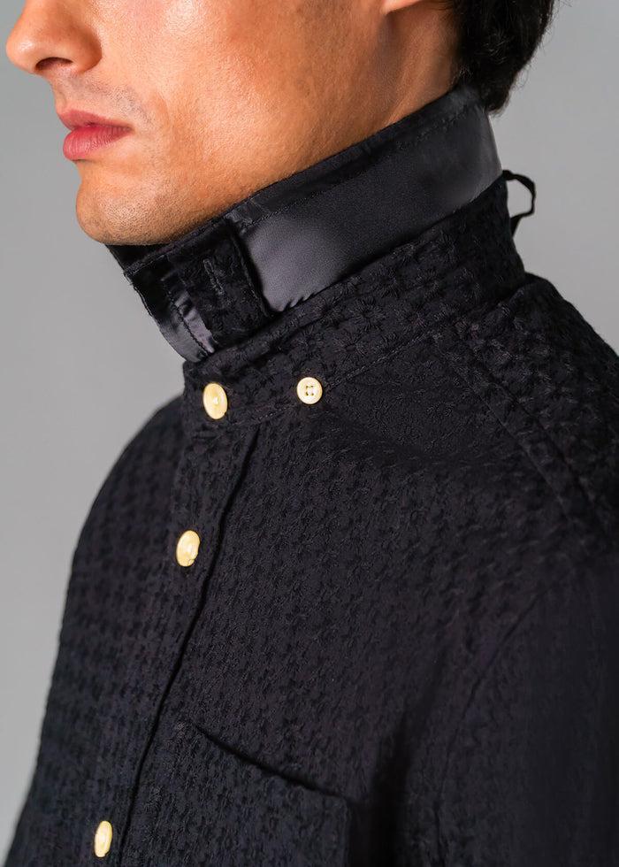Italy Embroidery Star Black Product Image