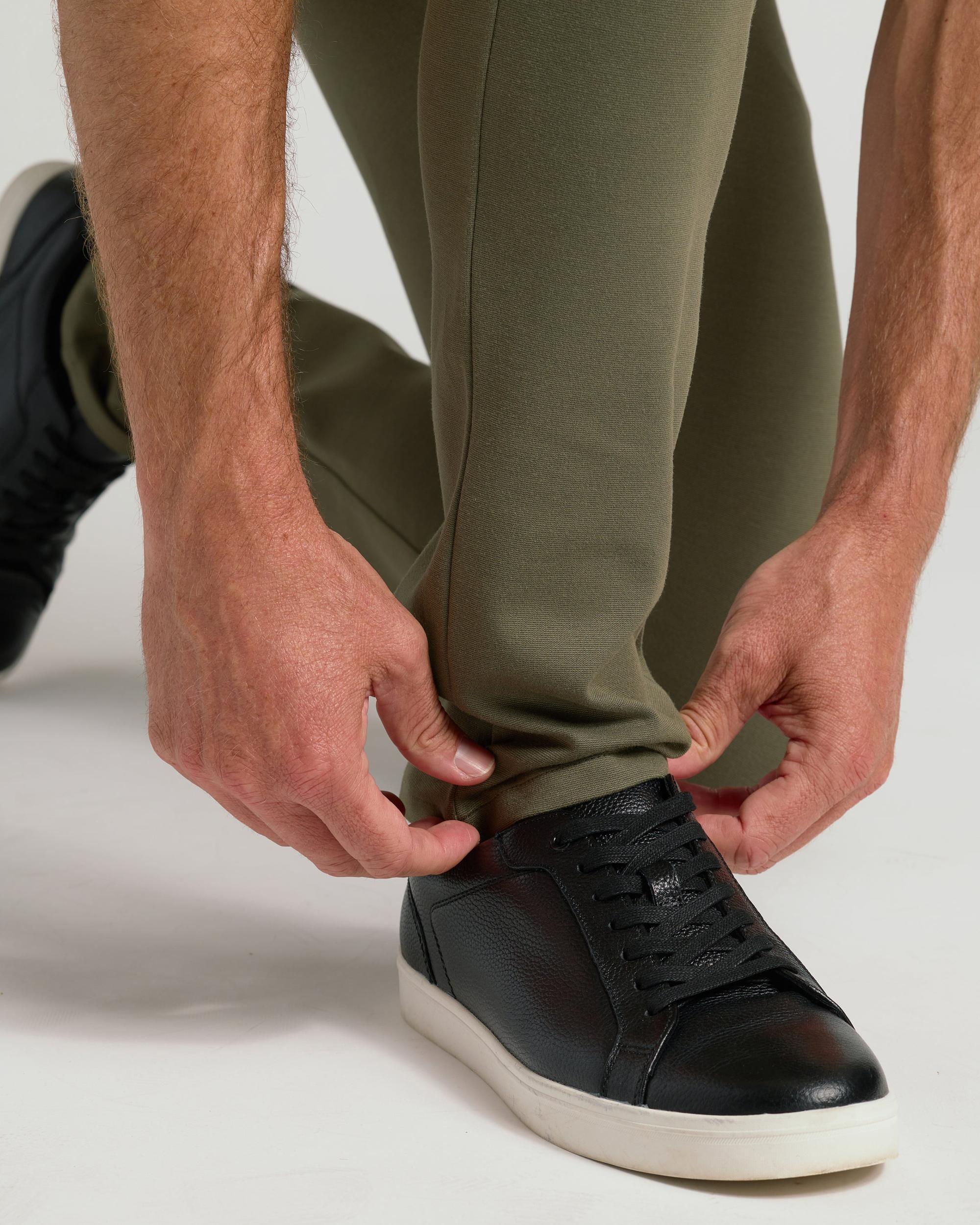 Suede Brown Slim Comfort Knit Chino Pant Product Image